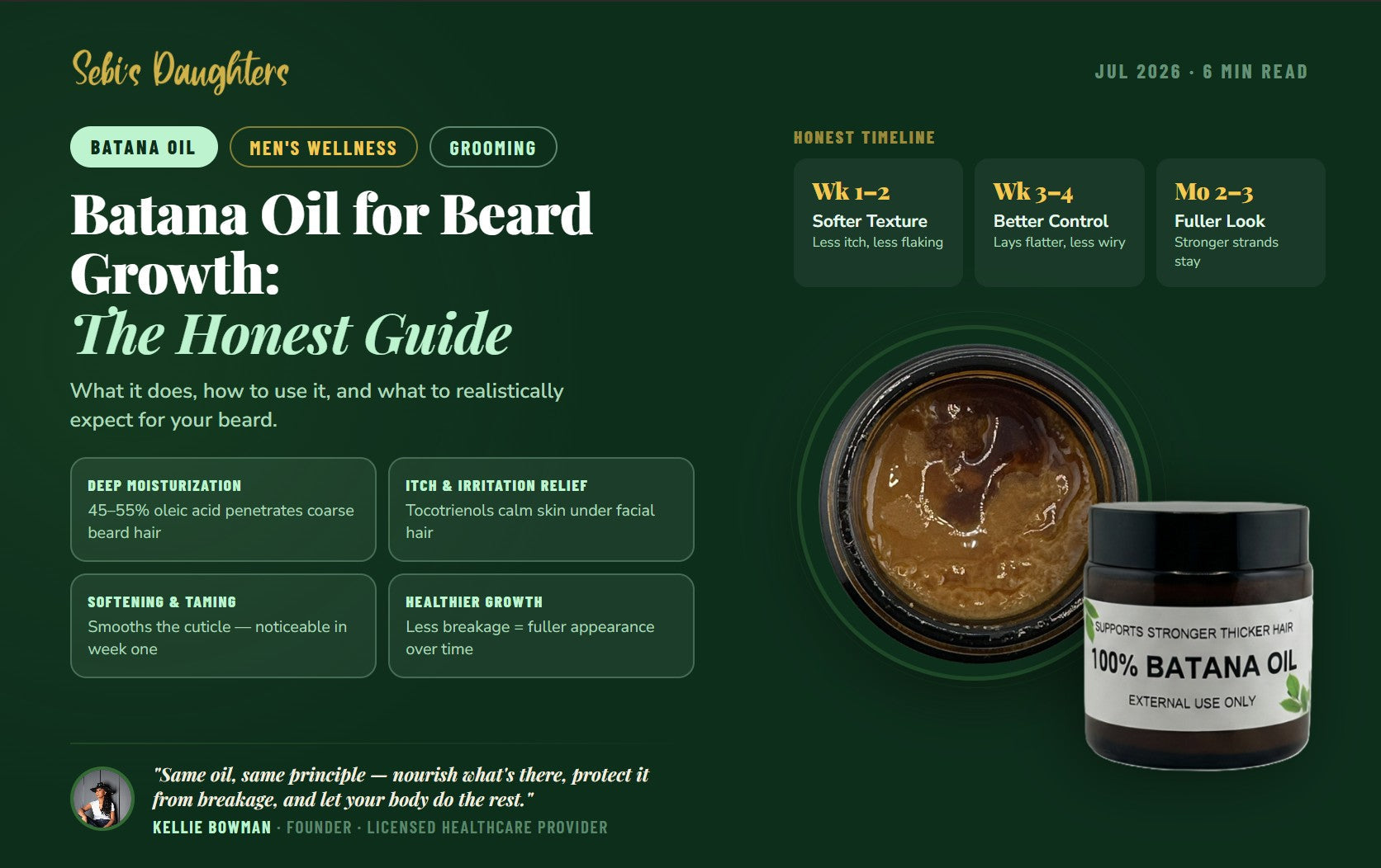 Batana Oil for Beard Growth: How to Use It