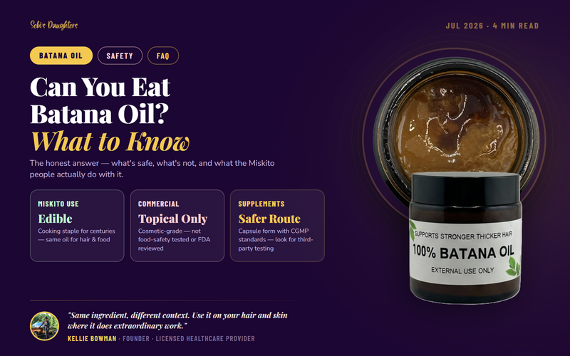 Can You Eat Batana Oil? Safety, Tradition, and What You Need to Know