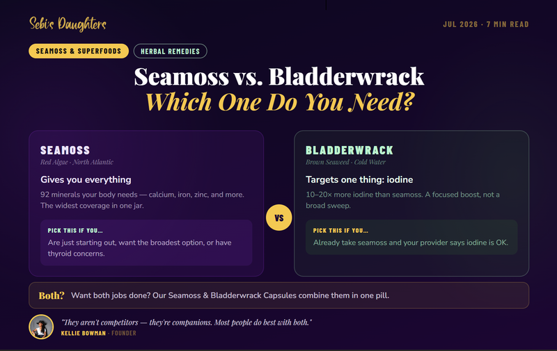 Seamoss vs. Bladderwrack: Which Sea Plant Do You Actually Need?