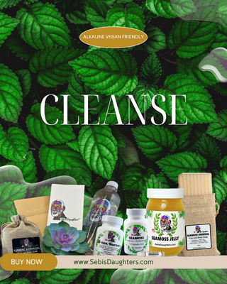 Image of Sebi's Daughters Cleanse Line Featuring The Celebrity Detox Burner Bundle and Seamoss Collection.