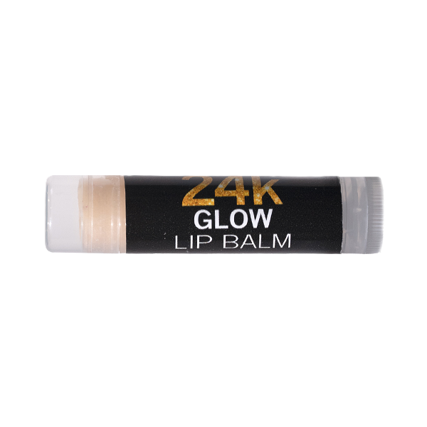 24K Lip Balm by Sebi's Daughters with organic seamoss, cocoa butter, and shea butter for soft hydrated lips