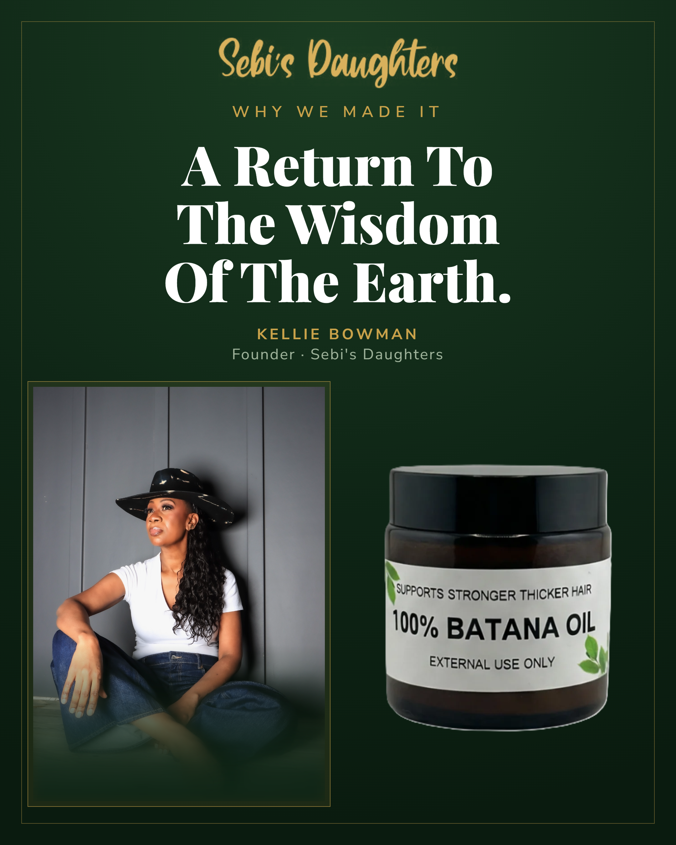 Authentic Batana Hair Oil for Growth | 100% Pure & Raw - 4 oz.