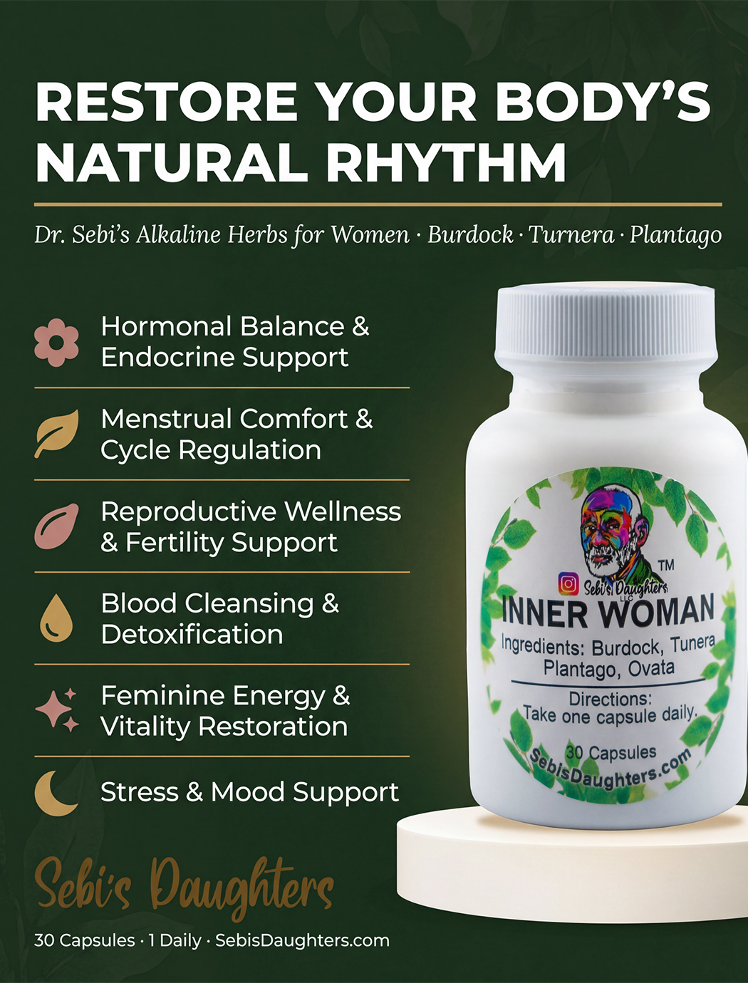 Inner Woman Capsules – Natural Women's Hormone Balance Supplement