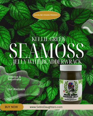 Image of Sebi's Daughters Kellie Green Seamoss Jelly made by Alfredo Bowman's daughter Kellie Bowman founder of Sebi's Daughters Alkaline Wellness and Lifestyle Store in Atlanta GA.