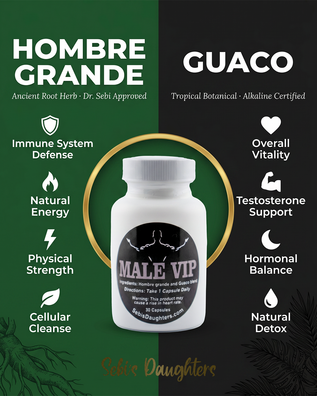 Male VIP – Organic Men's Vitality Capsules Powered by Ancient Herbal Wisdom