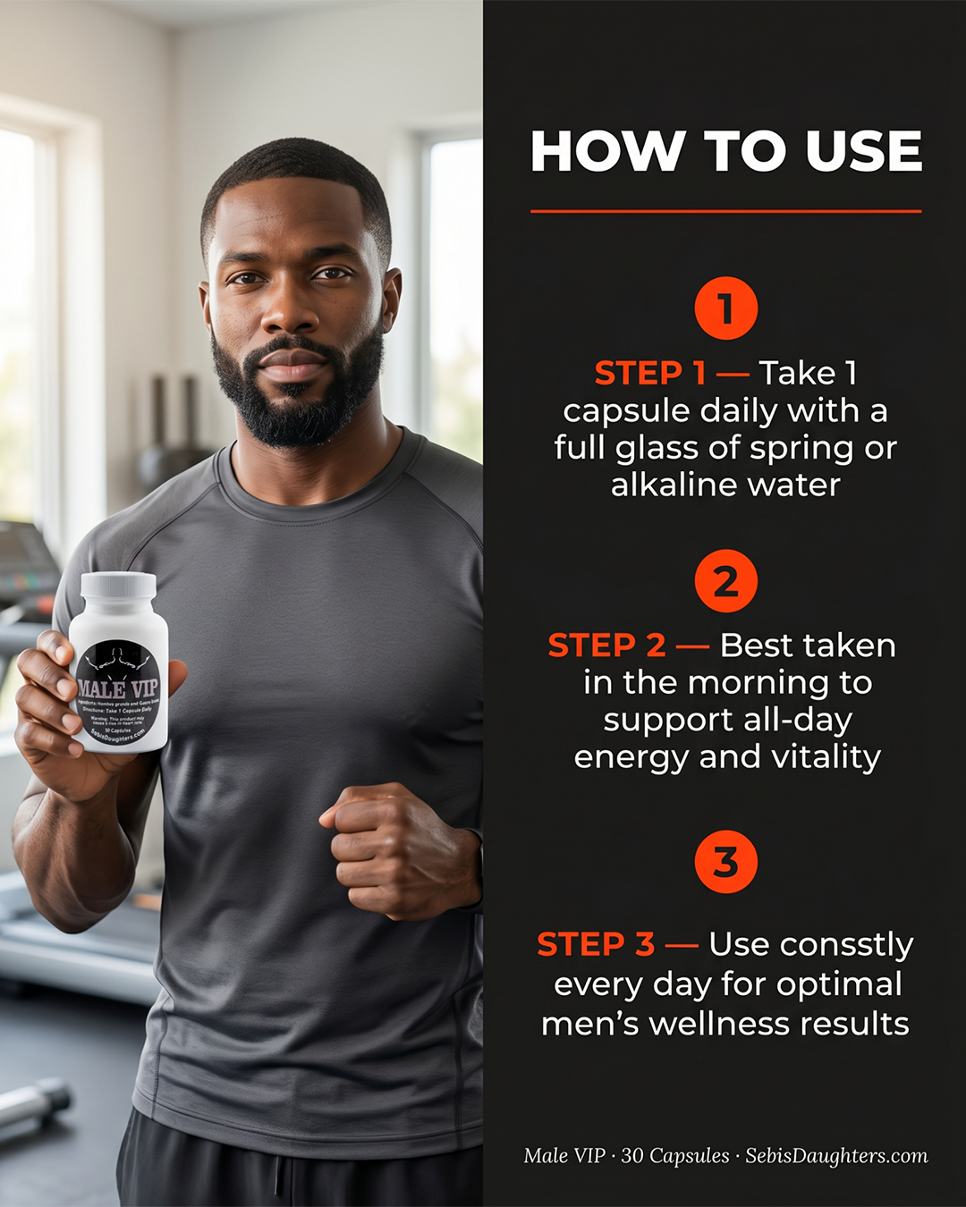 Male VIP – Organic Men's Vitality Capsules Powered by Ancient Herbal Wisdom