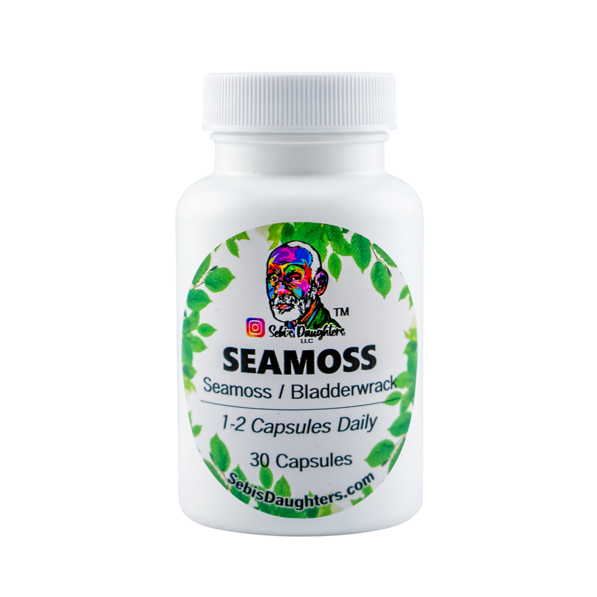Organic Seamoss & Bladderwrack Capsules – Wildcrafted, Mineral-Rich Daily Wellness Support
