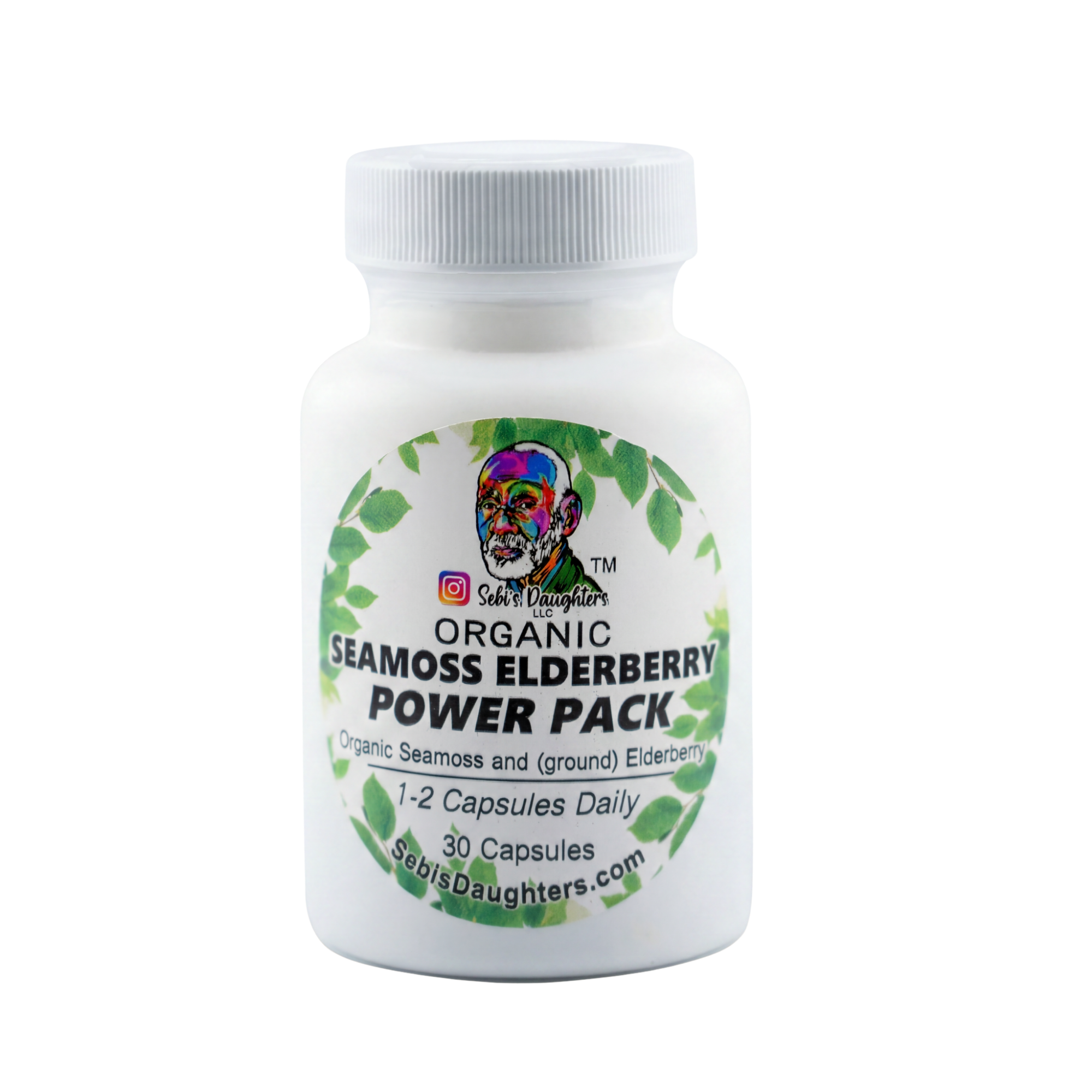 Organic Seamoss & Elderberry Capsules – Plant-Based Immune & Vitality Support
