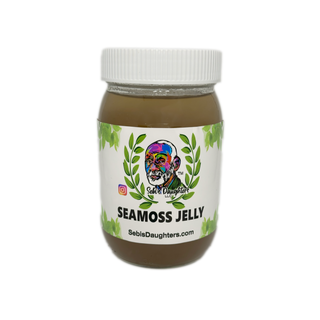 Jar of Seamoss Jelly with Bladderwrack by Sebi's Daughters Brand